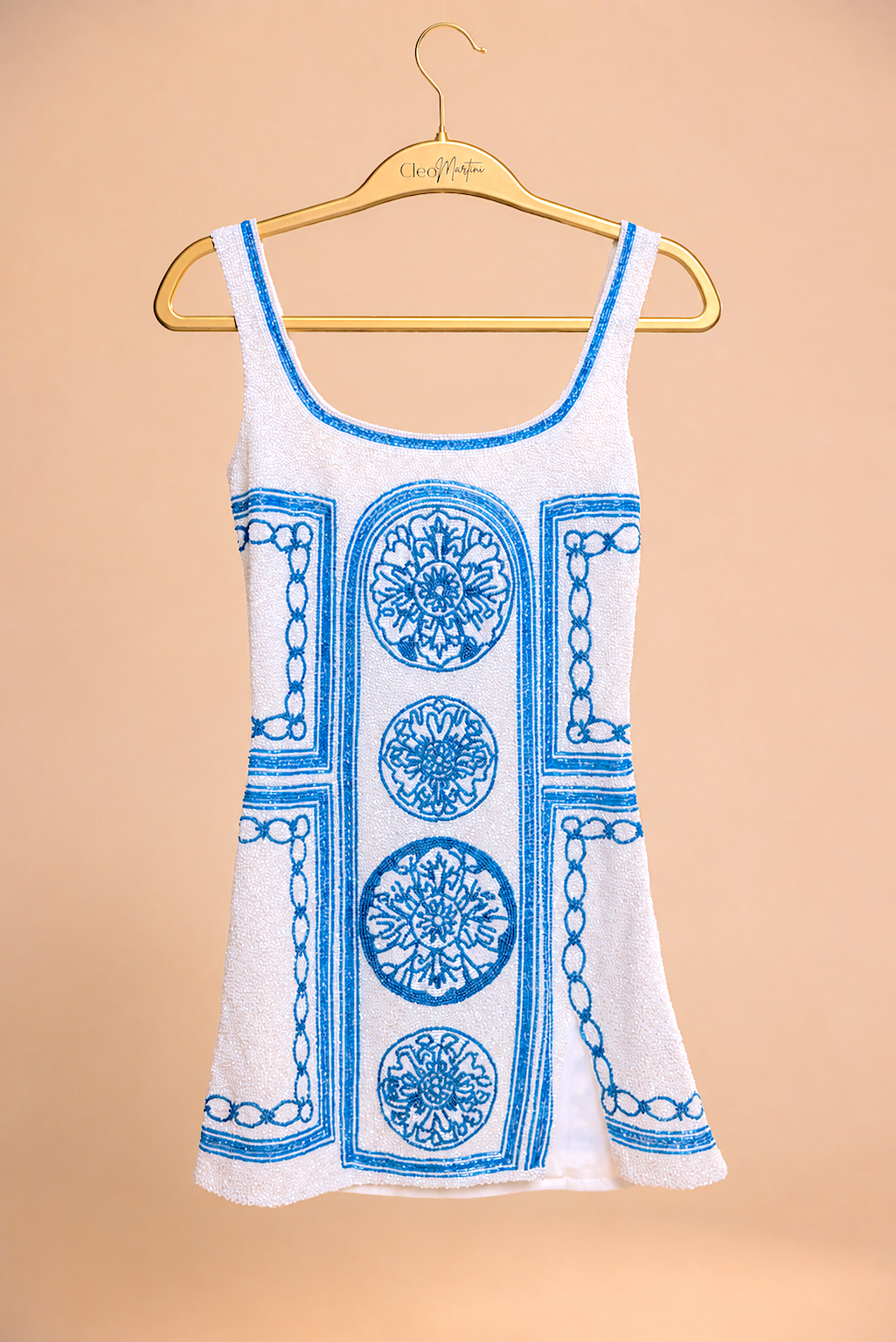 SANTORINI Beaded Mini Dress