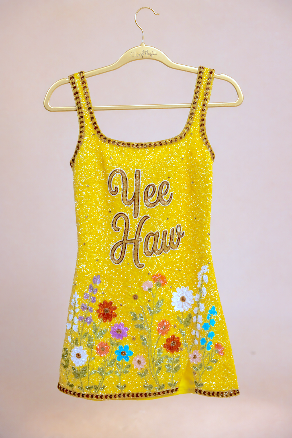 TELLURIDE Beaded Mini Dress