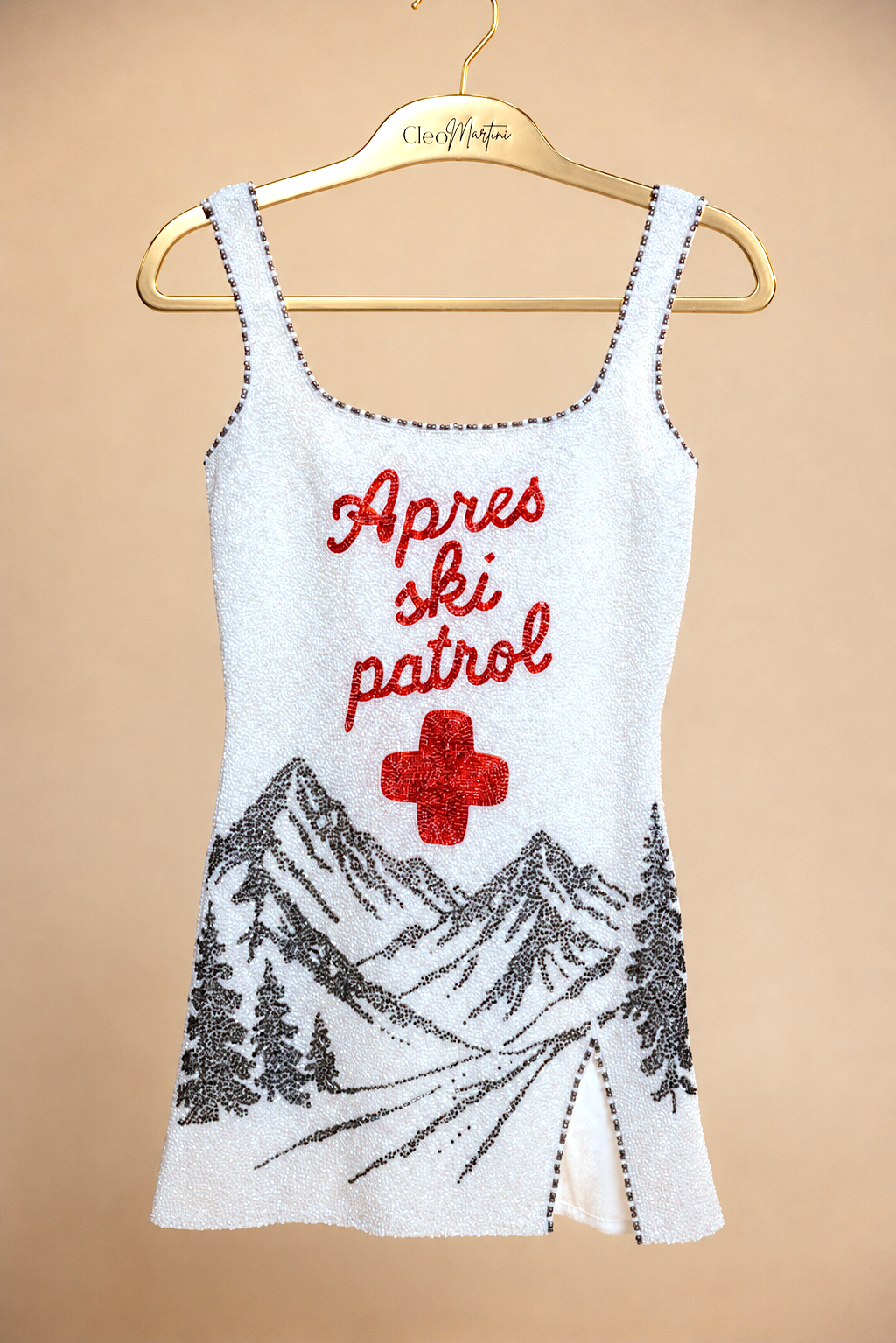 PARK CITY Beaded Mini Dress