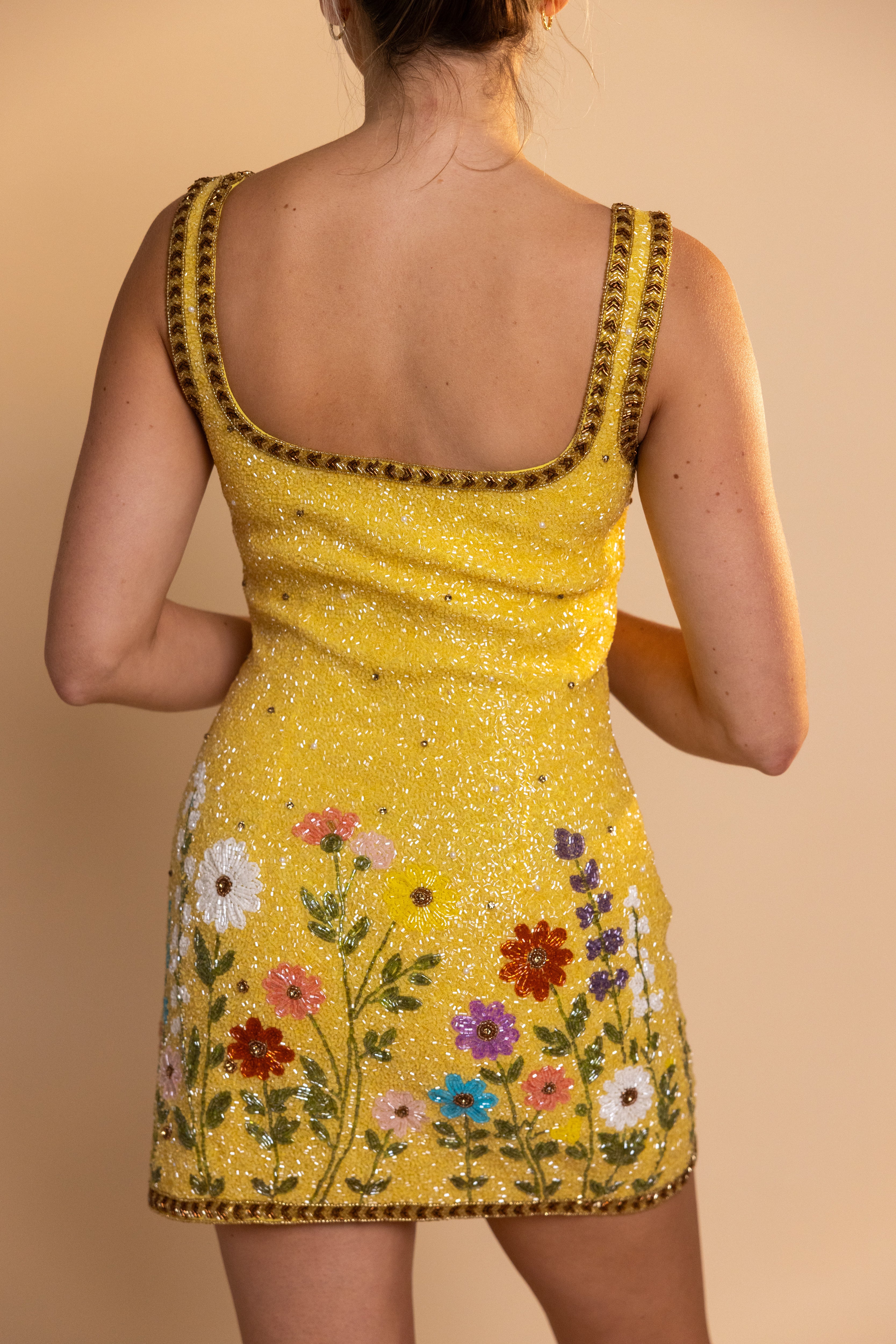 TELLURIDE Beaded Mini Dress