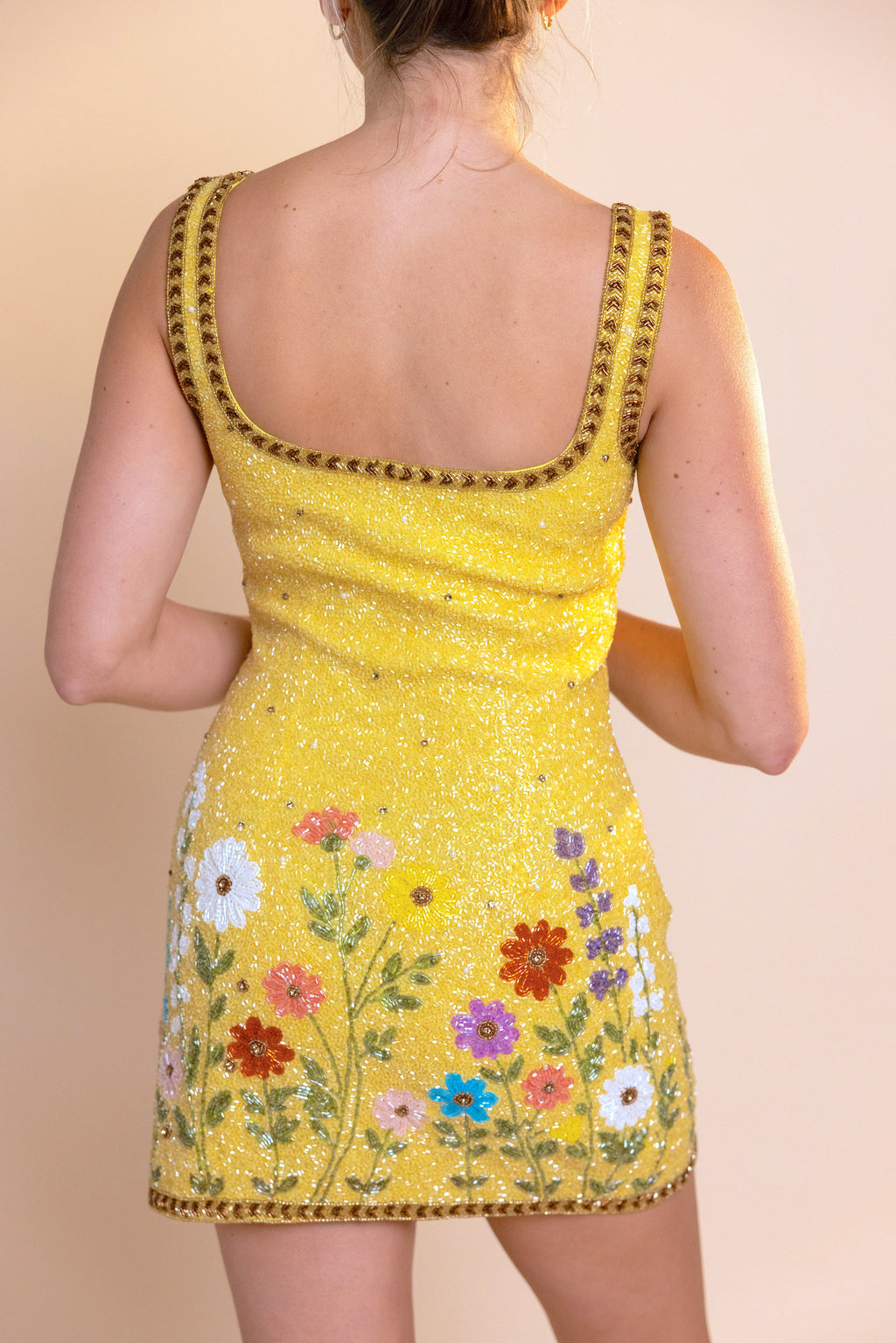 TELLURIDE Beaded Mini Dress