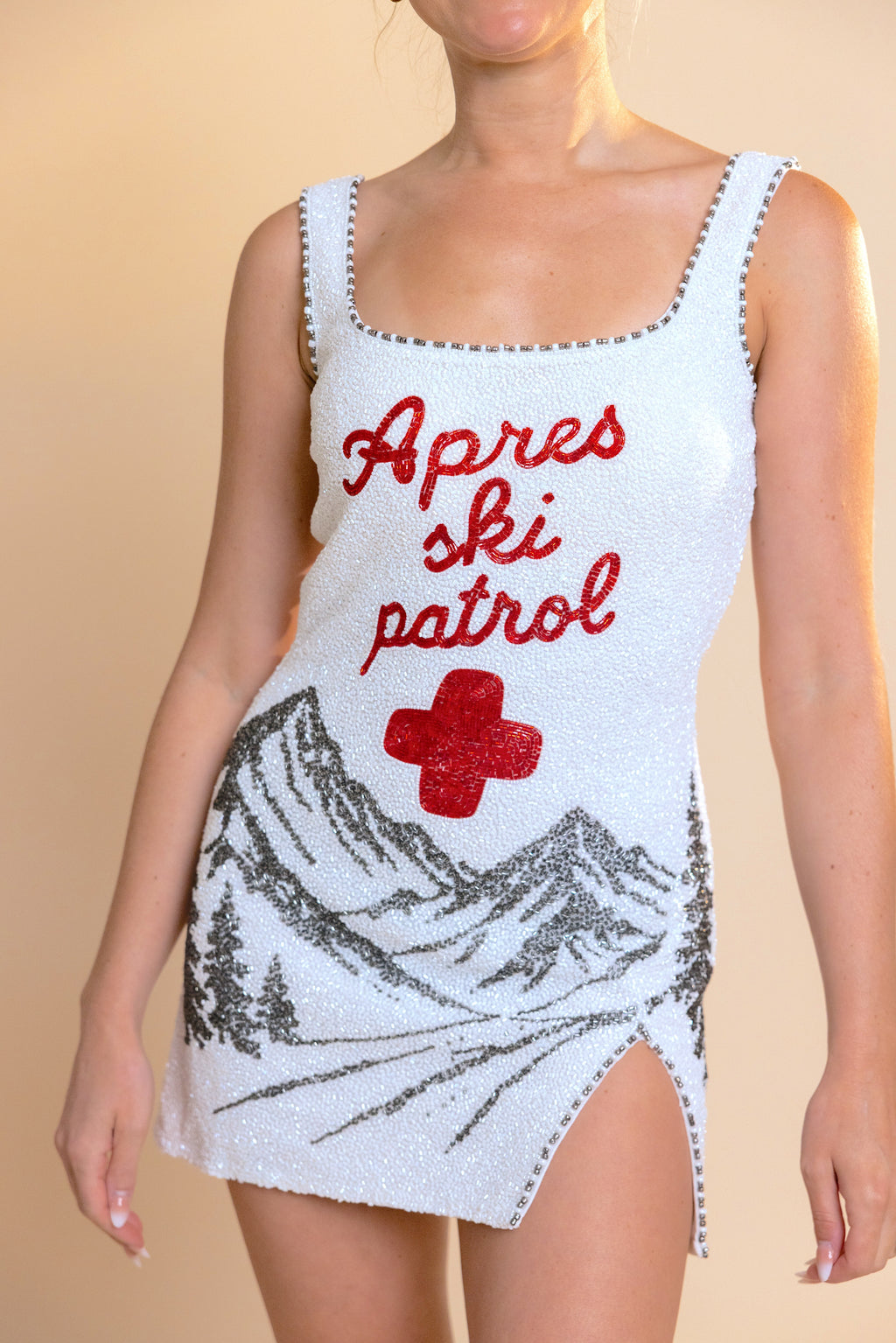 PARK CITY Beaded Mini Dress