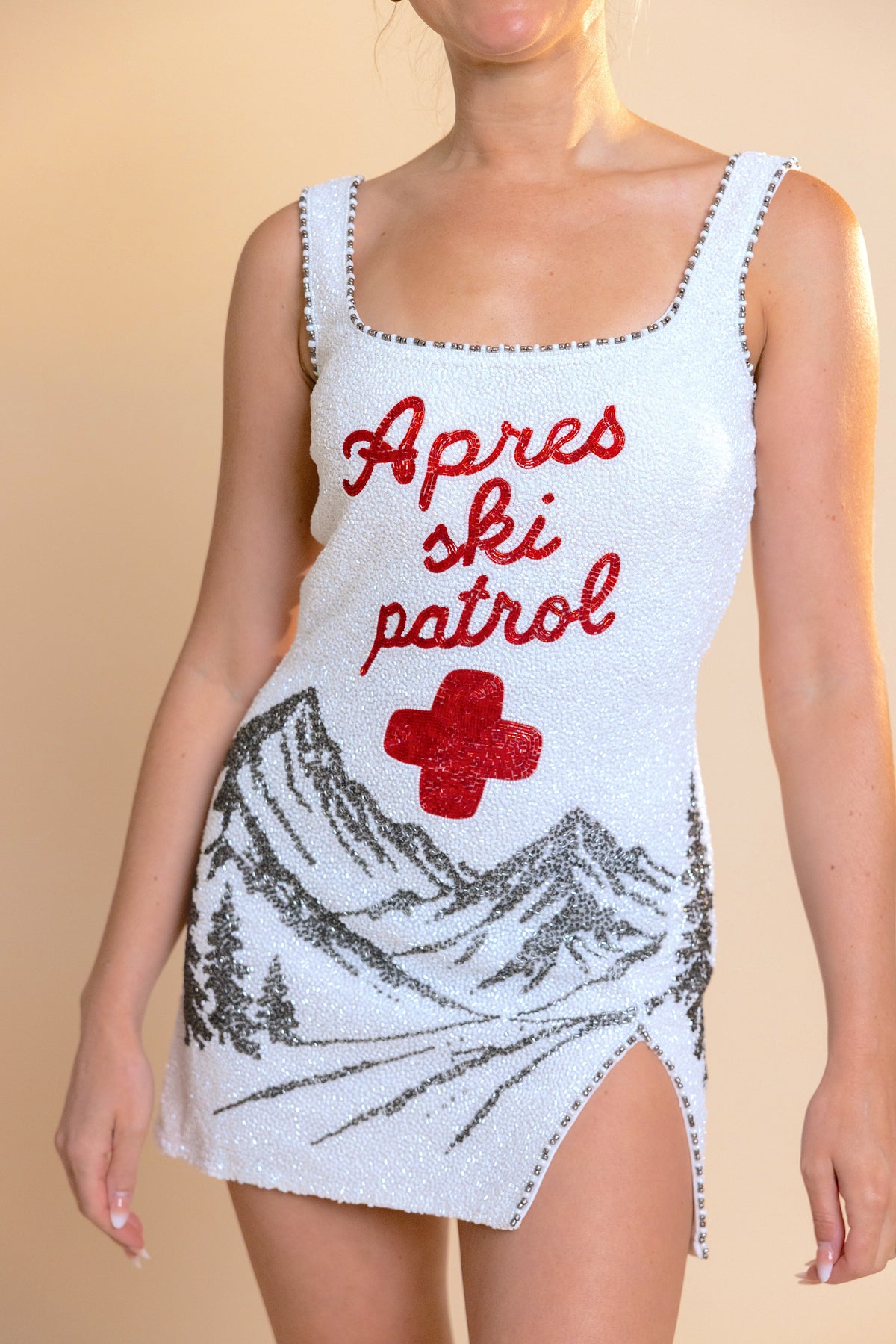 PARK CITY Beaded Mini Dress