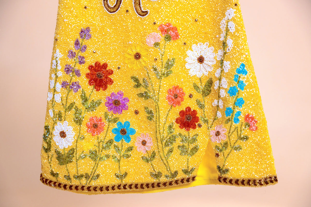 TELLURIDE Beaded Mini Dress