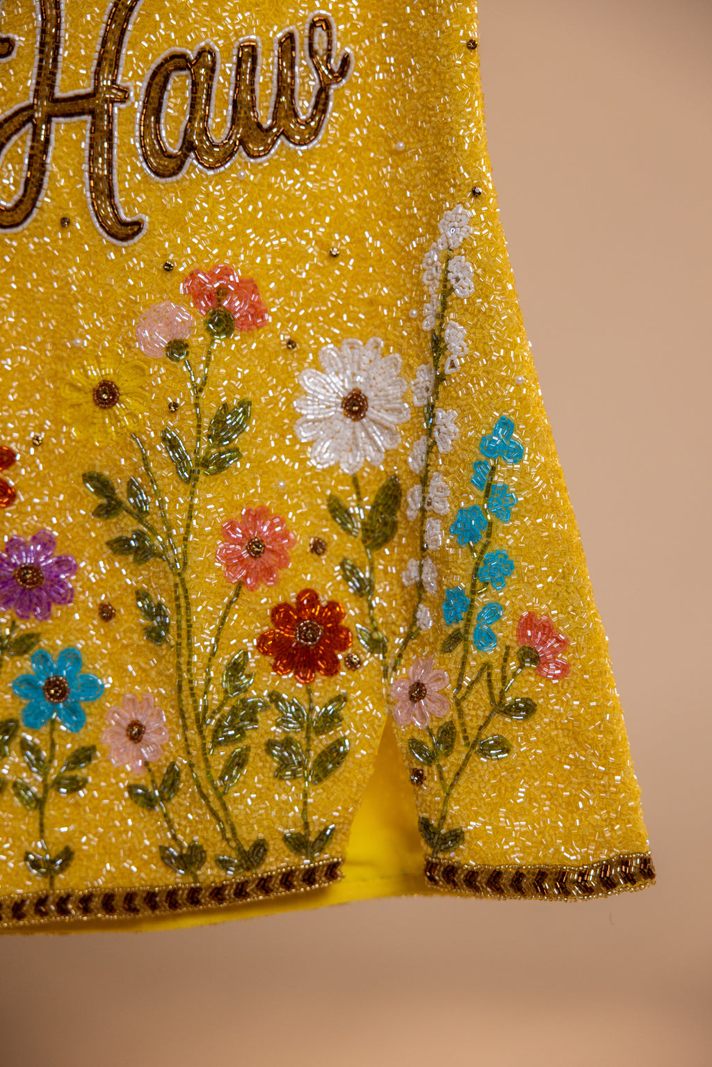TELLURIDE Beaded Mini Dress