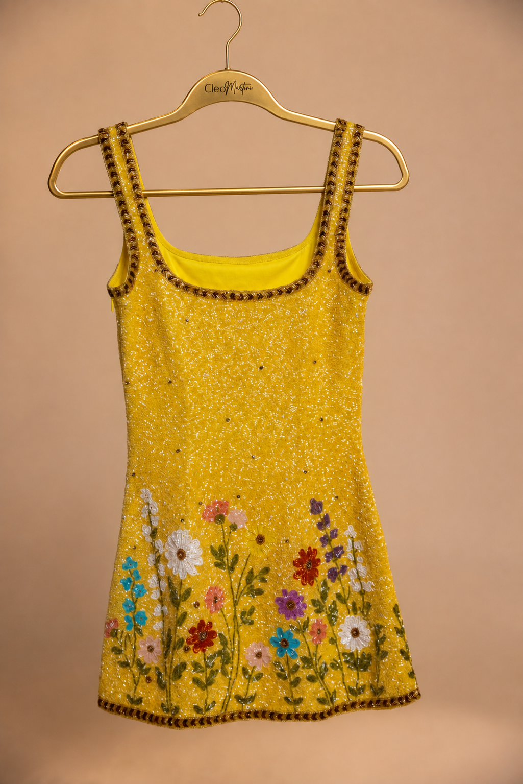 TELLURIDE Beaded Mini Dress
