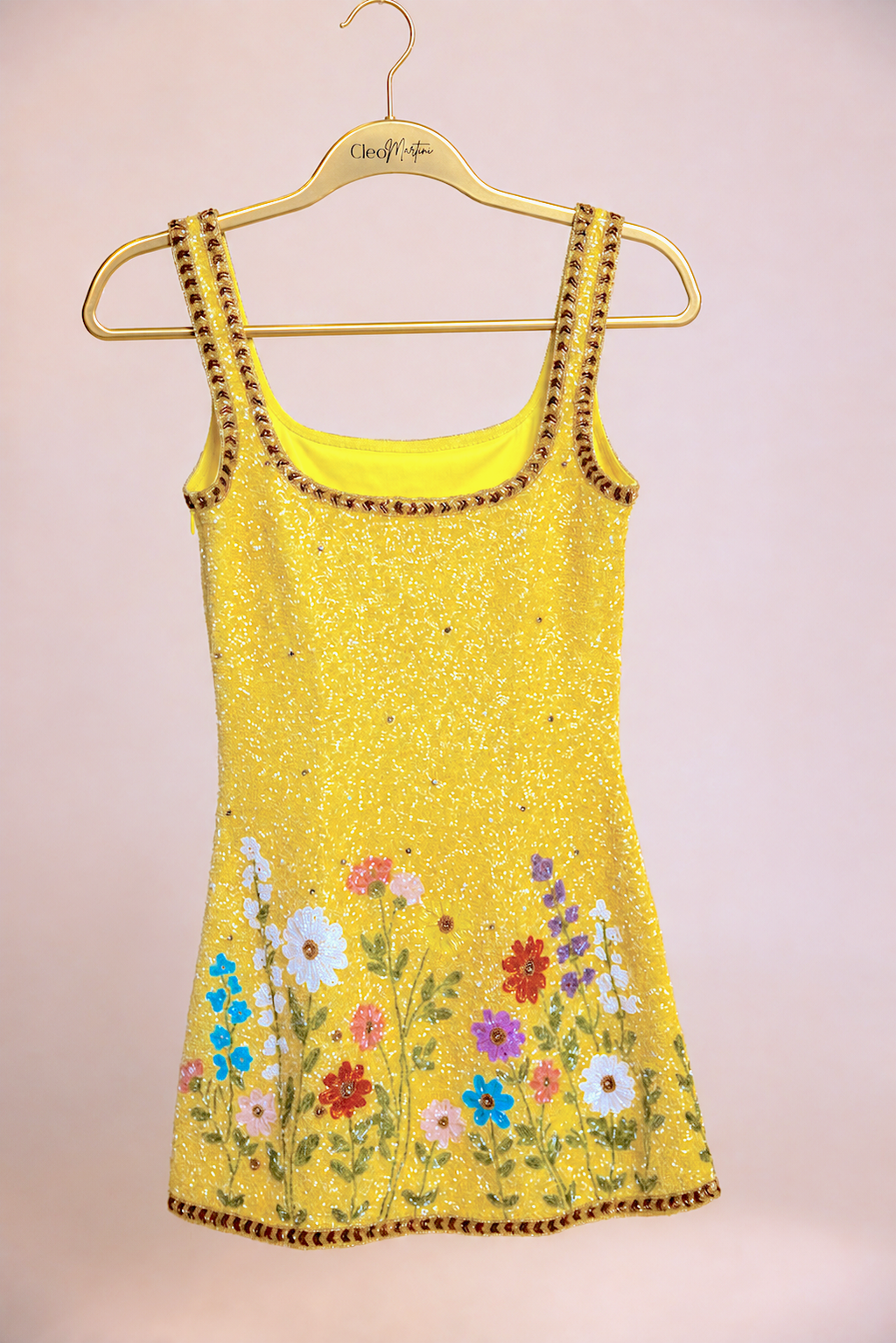 TELLURIDE Beaded Mini Dress
